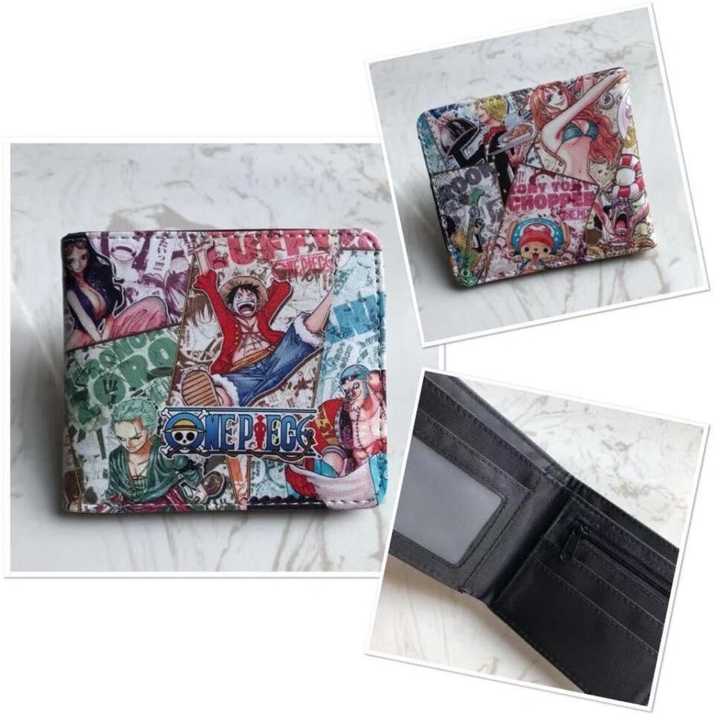 New Japan Anime One Piece White Wallet